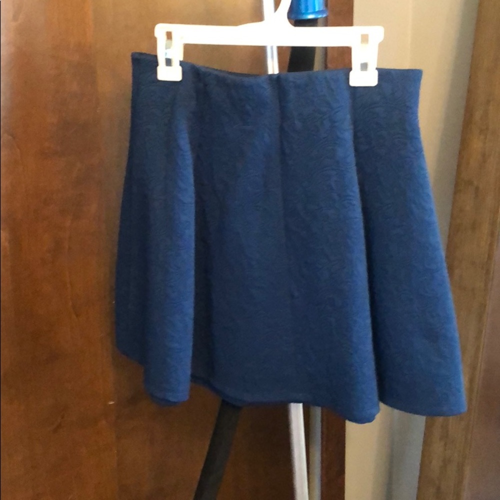 Blue mini skirt